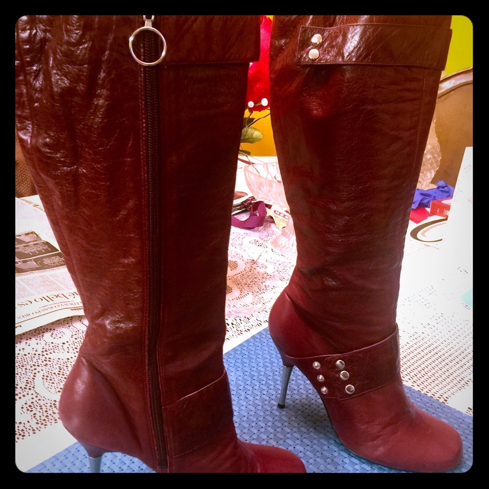 Na*Na “Stab” Knee High Leather Boots...9